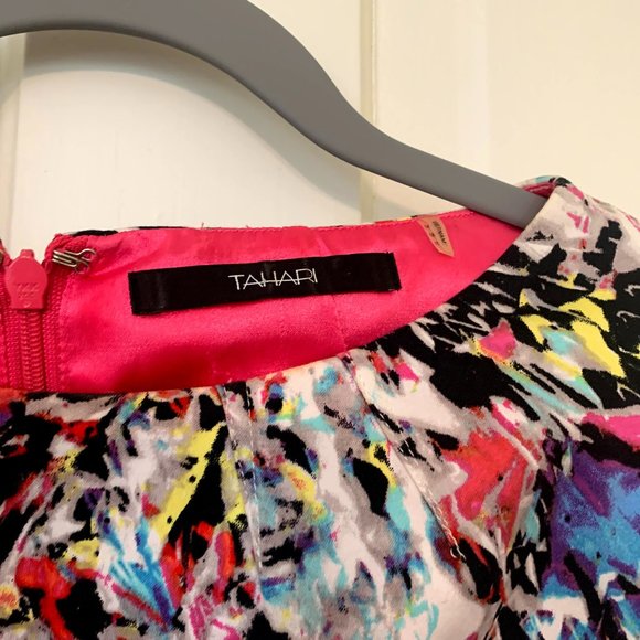 Tahari Printed Bodycon Graphic Dress - Picture 10 of 14